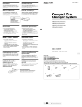 Sony CDX-434RF Guia de instalação