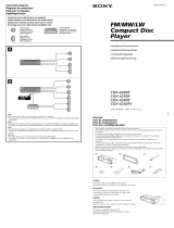 Sony CDX-4250R Manual do usuário