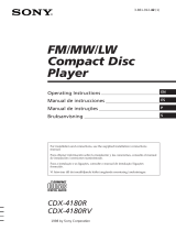 Sony CDX-4180RV Manual do usuário