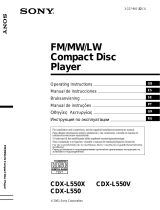 Sony CDX-L550 Manual do proprietário