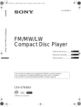 Sony CDX-GT630UI Instruções de operação
