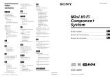 Sony DHC-MD5 Instruções de operação