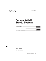 Sony MHC-C20 Instruções de operação