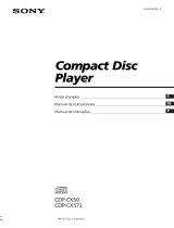 Sony CDP-CX50 Manual do proprietário