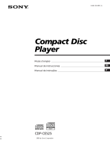 Sony CDP-CE525 Manual do proprietário