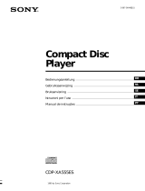 Sony CDP-XA555ES Manual do proprietário