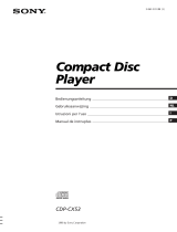 Sony CDP-CX53 Manual do proprietário