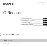 Sony ICD-PX820 Guia rápido