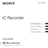 Sony ICD-P630F Manual do proprietário