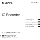 Sony ICD-SX78 Manual do proprietário