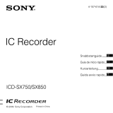 Sony ICD-SX750 Guia rápido