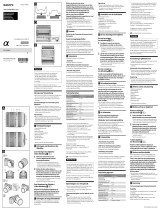 Sony SEL18200LE Manual do proprietário