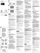 Sony SEL1018 Manual do proprietário