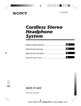 Sony MDR-IF140K Manual do proprietário