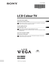 Sony WEGA KLV-21SG2 Instruções de operação