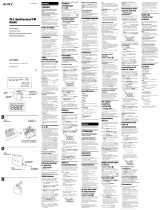 Sony ICF-M600 Manual do proprietário