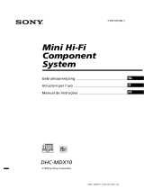 Sony DHC-MDX10 Instruções de operação