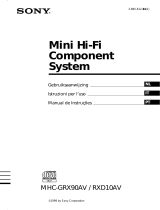 Sony MHC-RXD10AV Instruções de operação