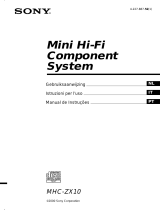 Sony MHC-ZX10 Instruções de operação