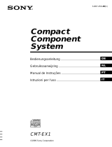 Sony CMT-EX1 Manual do proprietário