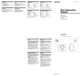 Sony XS-L81BP5 Manual do proprietário