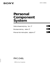 Sony pmc d 40 Manual do proprietário