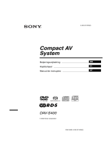 Sony DAV-S400 Instruções de operação