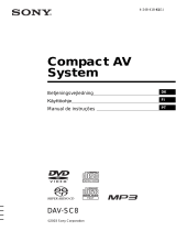 Sony DAV-SC8 Instruções de operação