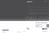 Sony DAV-X1G Instruções de operação