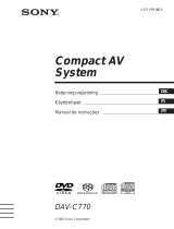 Sony DAV-C770 Instruções de operação