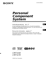 Sony CMT-A70 Manual do proprietário