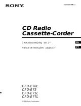 Sony CFD-E75L Manual do proprietário