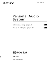 Sony ZS-2000 Manual do proprietário
