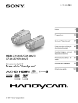 Sony HDR-CX550VE Instruções de operação