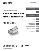 Sony HDR-CX12E Instruções de operação