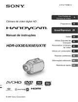 Sony HDR-UX3E Instruções de operação