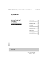 Sony MHC-GT4D Instruções de operação
