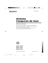 Sony MHC-DX9 Instruções de operação