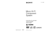 Sony CMT-DH70SWR Instruções de operação