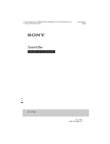 Sony HT-CT790 Instruções de operação