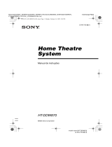 Sony HT-DDW870 Instruções de operação