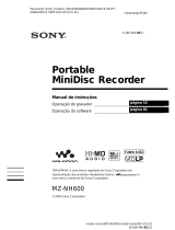 Sony MZ-NH600 Instruções de operação