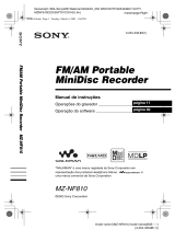 Sony MZ-NF810 Instruções de operação