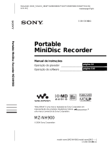 Sony MZ-NH900 Instruções de operação