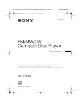 Sony CDX-GT450U Instruções de operação