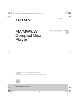 Sony CDX-GT40U Instruções de operação