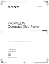 Sony CDX-GT29 Instruções de operação