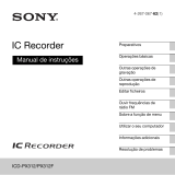 Sony ICD-PX312 Instruções de operação