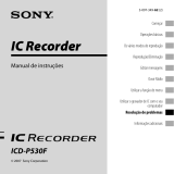 Sony ICD-P530F Instruções de operação