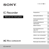 Sony ICD-AX412F Instruções de operação